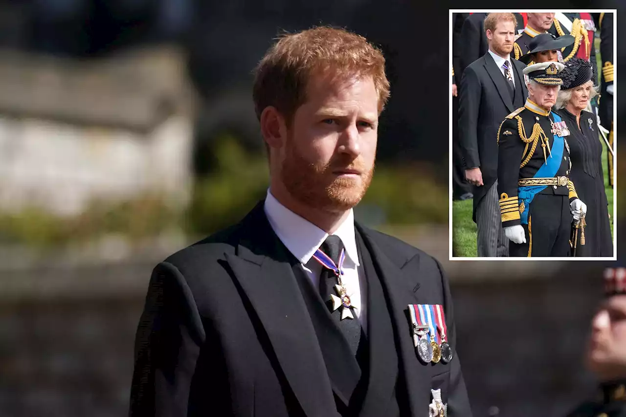 Prince Harry will sit ‘10 rows back’ from royals at King Charles’ coronation: report