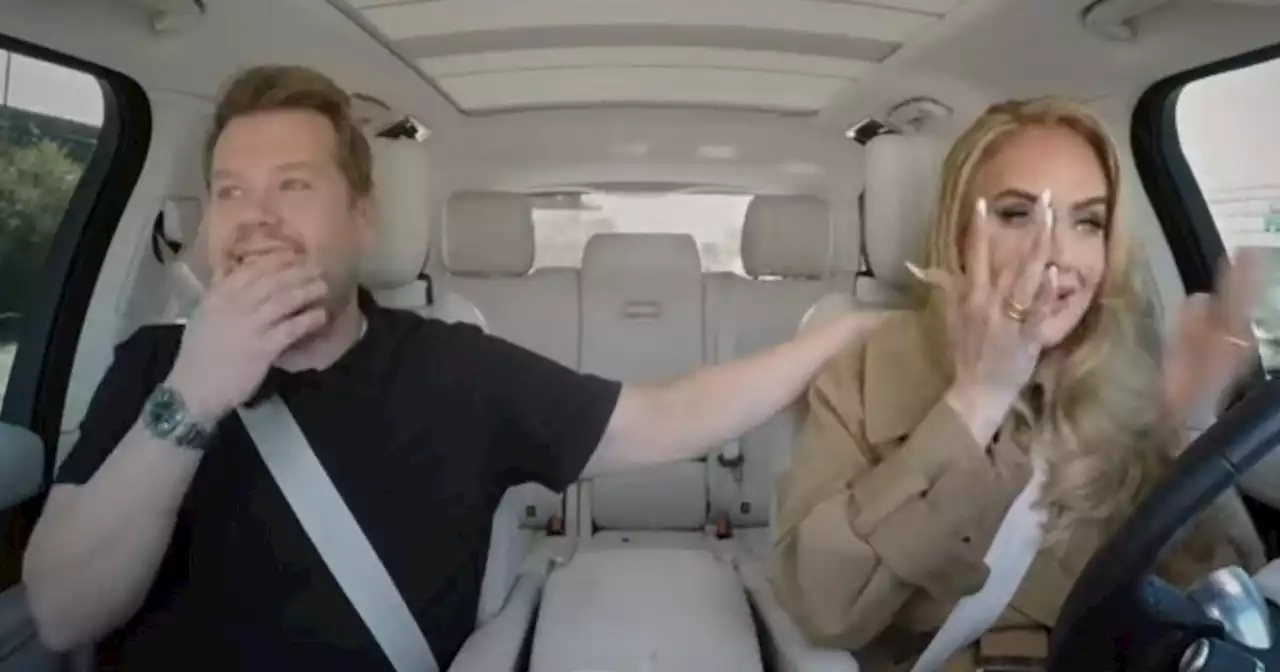 Adele nearly crashes car with James Corden in final Carpool Karaoke