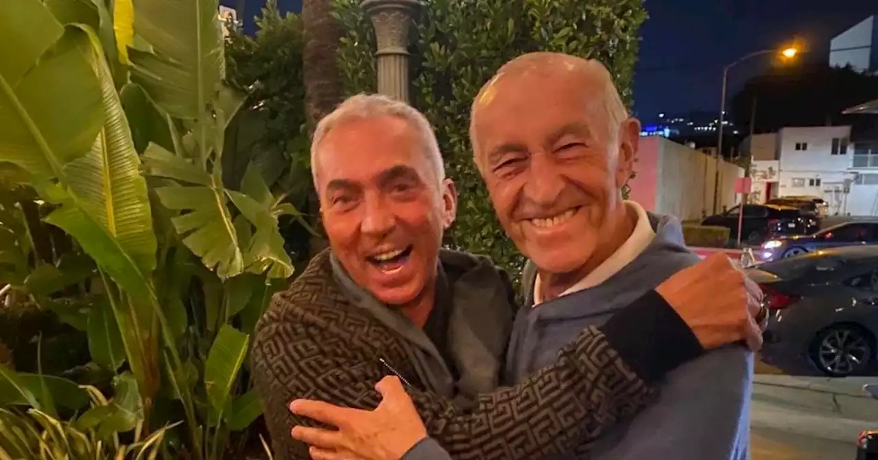 Len Goodman hugs Bruno Tonioli to celebrate retirement in last pic before death