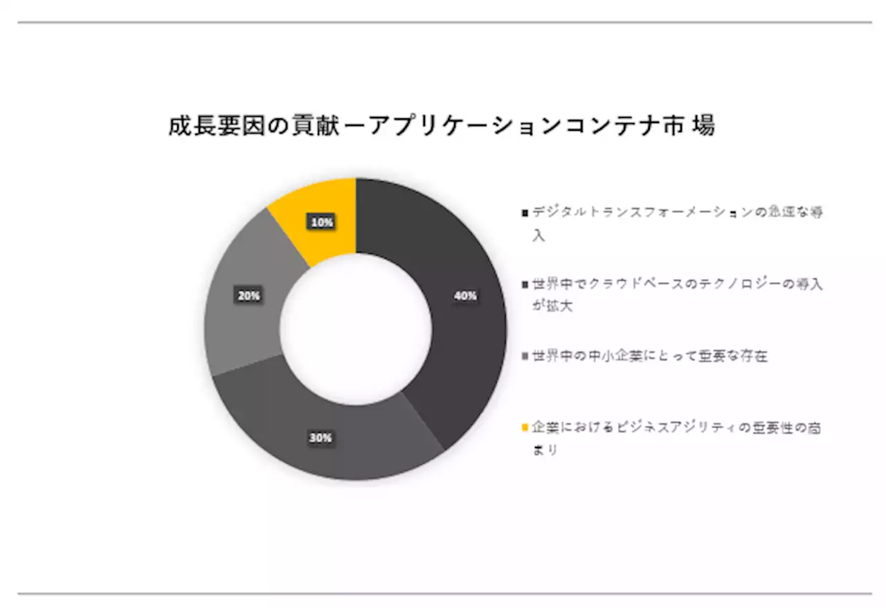 アプリケーションコンテナ市場(Application Container Market）に関する詳細な調査は、2023年のそのランドスケープを理解するために実施されました。