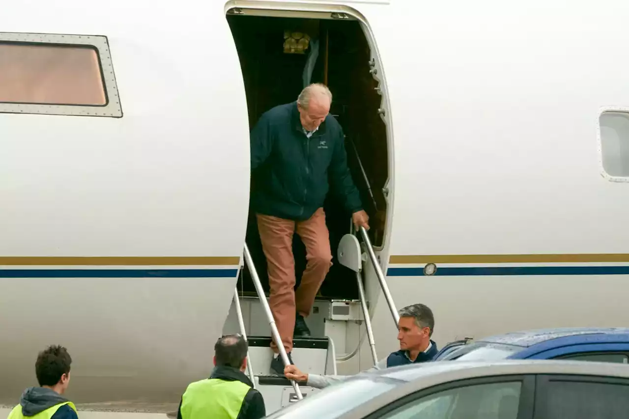 Juan Carlos I llega a Vitoria tras su criticado paso por Galicia