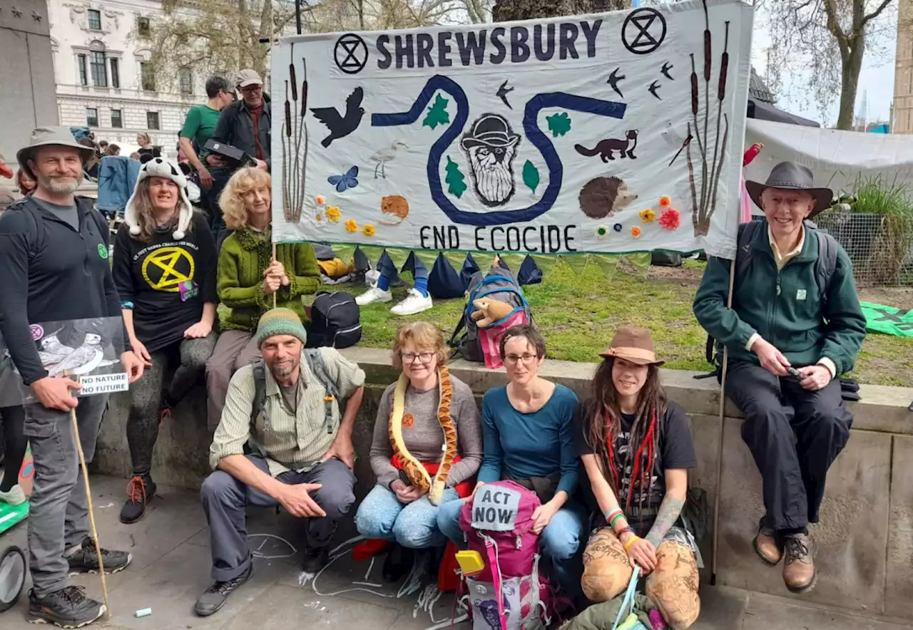 Shropshire residents joined Earth Day march in London