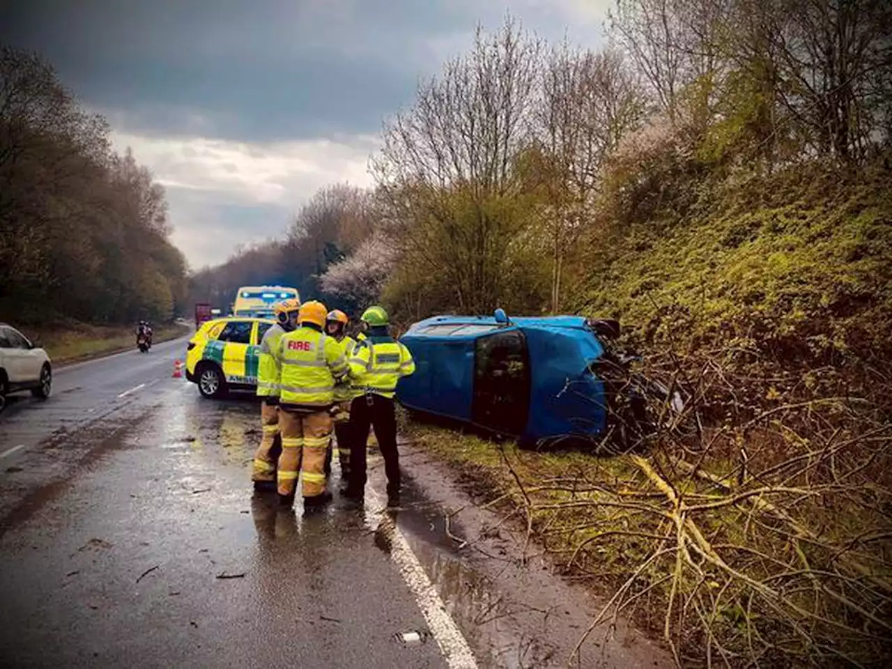 Firefighters in Ludlow praise community responders and passers-by at scene of A49 crash