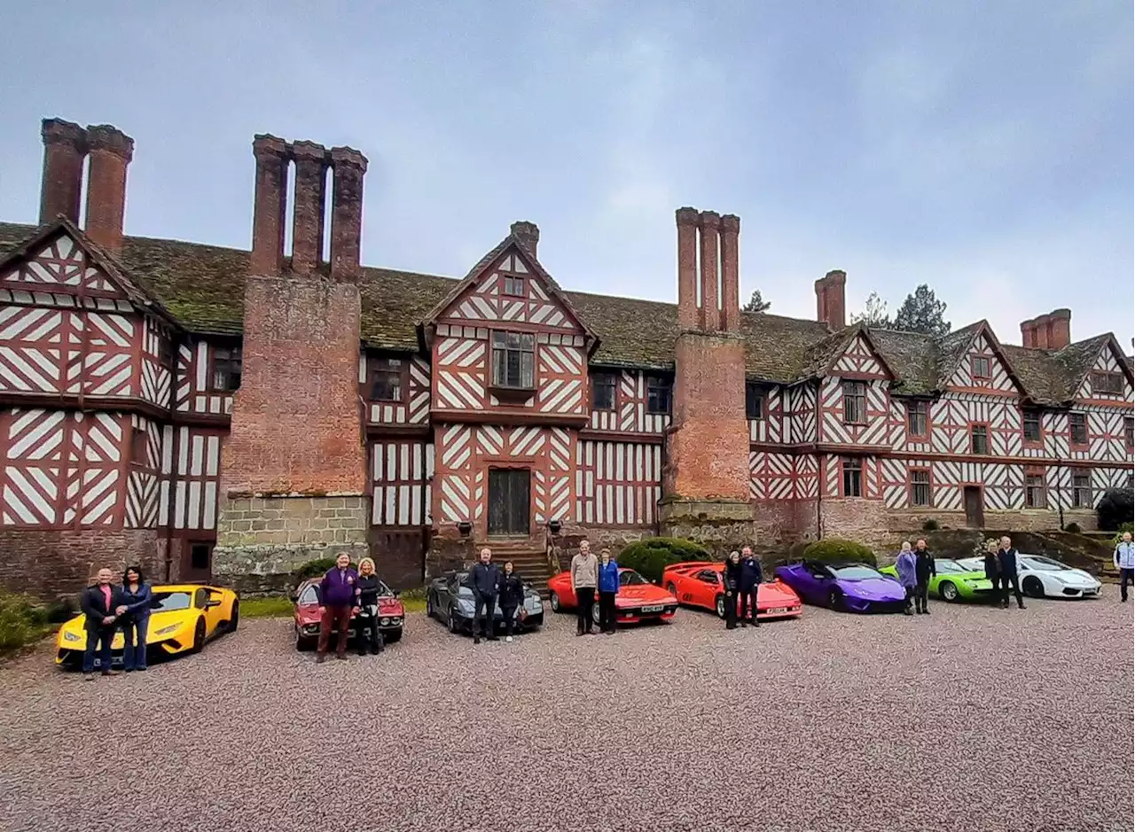 Lamborghini convoy travels home to Shropshire for marque's 60th anniversary