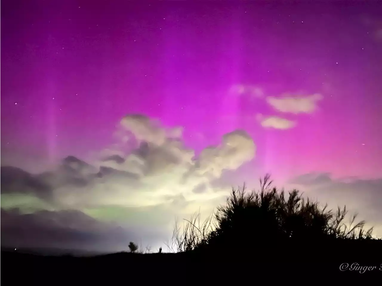 Spectacular photos capture Northern Lights glow seen over Shropshire