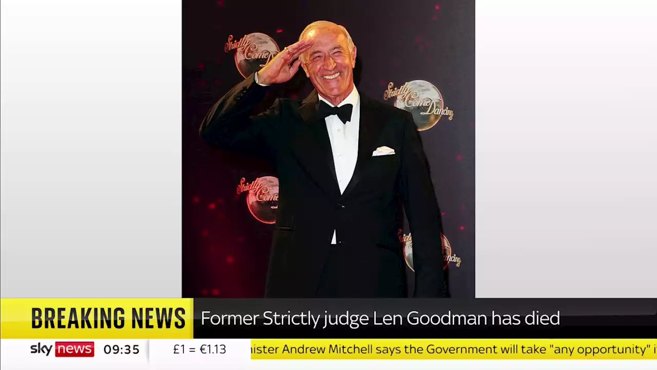 Former Strictly Come Dancing judge Len Goodman dies