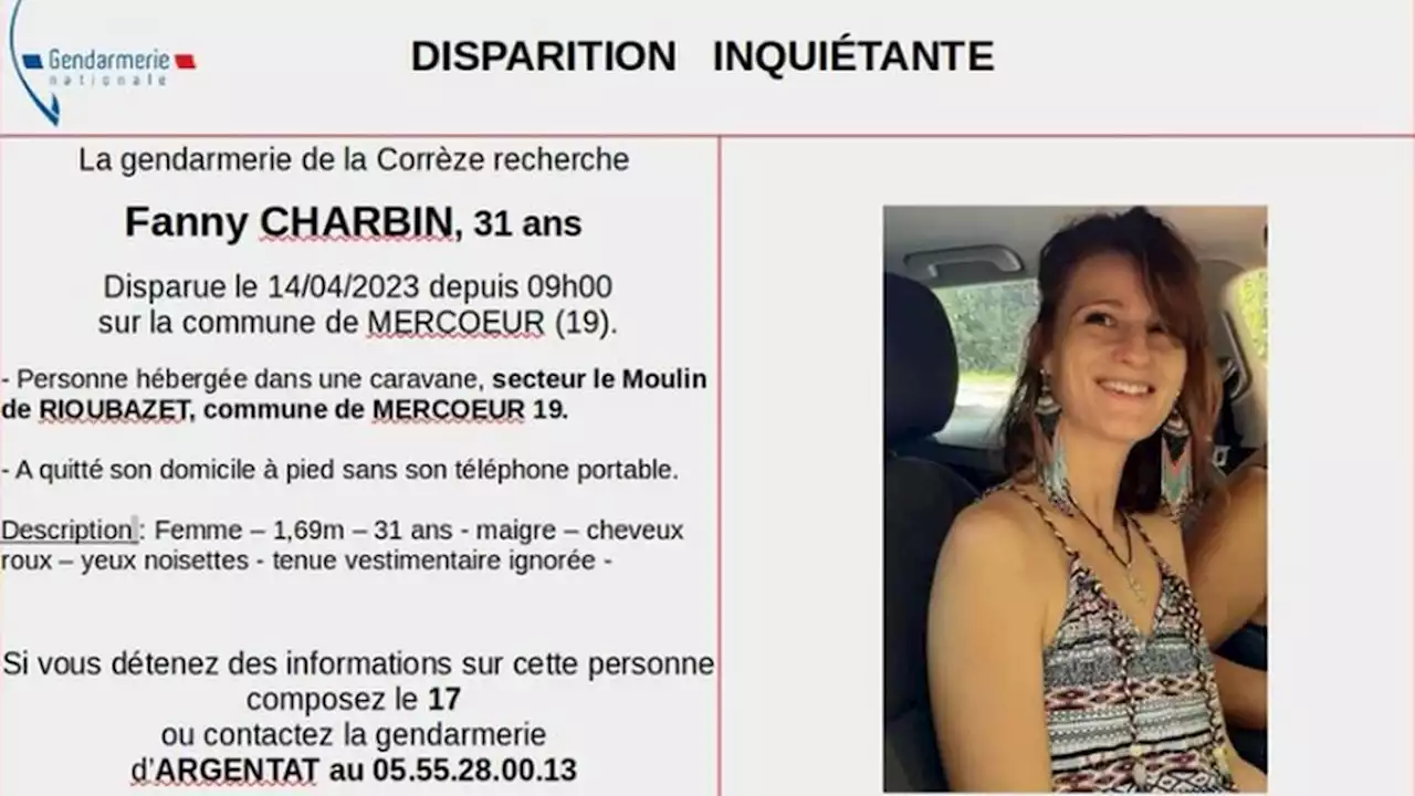 Disparition de Fanny Charbin en Corrèze : « toujours aucune piste concrète »