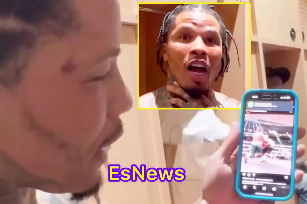 'Bang' - Gervonta Davis reacts as he watches back Ryan Garcia fight highlights for first time