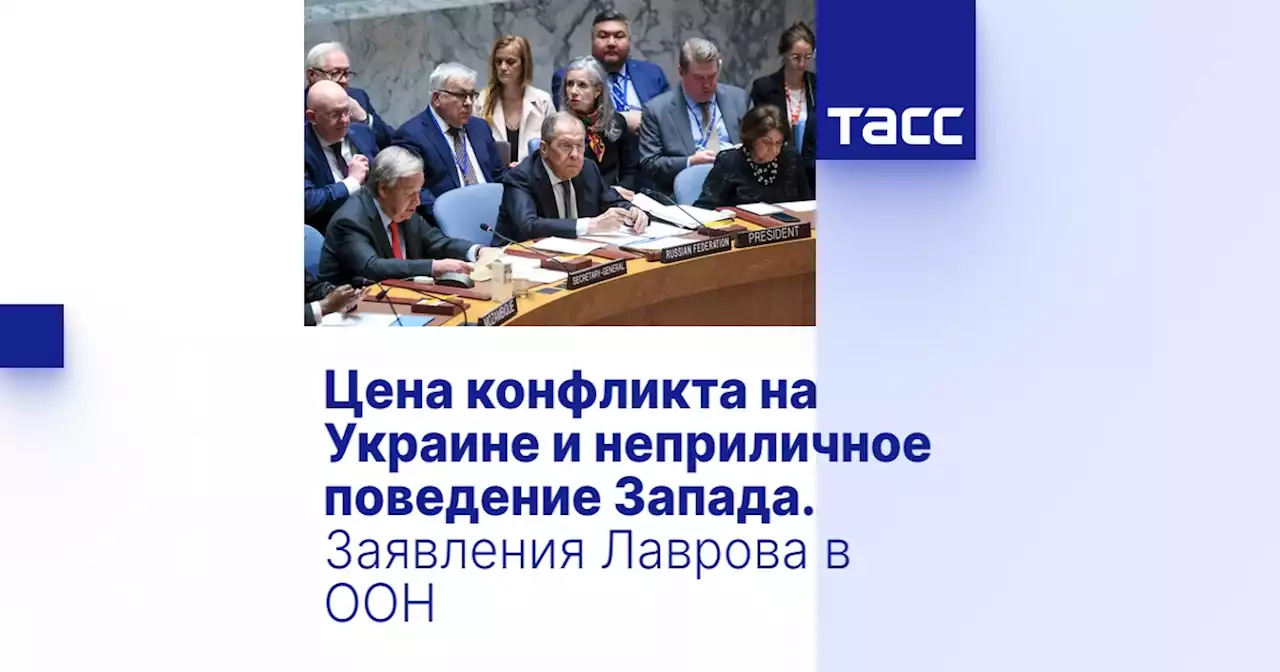 Цена конфликта на Украине и неприличное поведение Запада. Заявления Лаврова в ООН