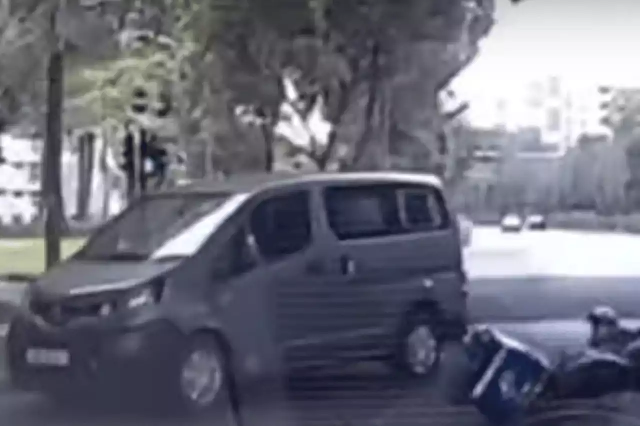 Motorcyclist injured after collision with van near NTU