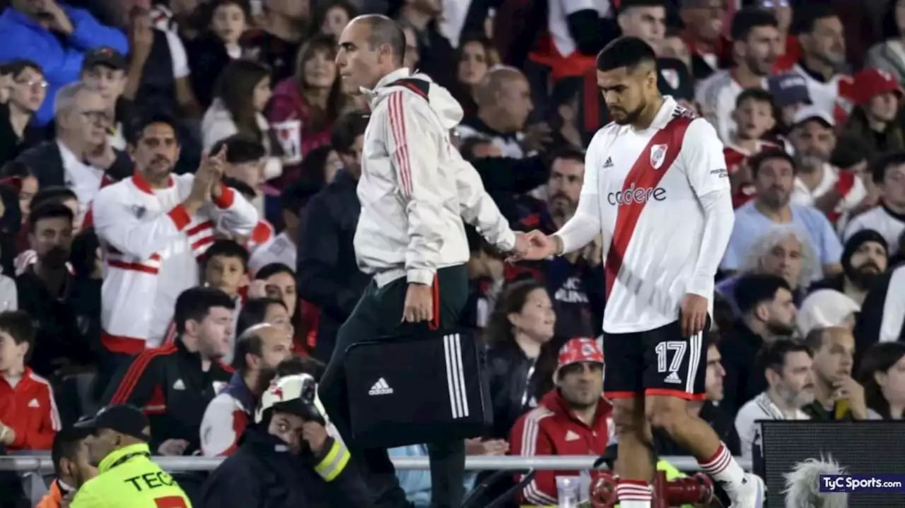 River, en alerta de cara al Superclásico: Díaz salió por una molestia - TyC Sports