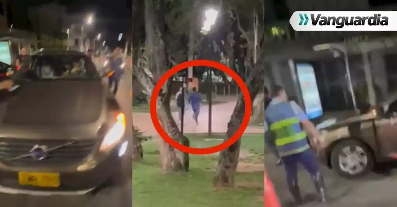 Videos: En persecución terminó operativo de la Dirección de Tránsito en Cabecera, en Bucaramanga