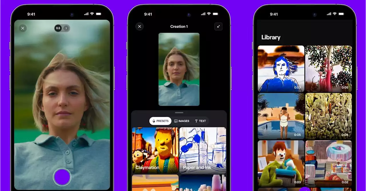 Create generative AI video-to-video right from your phone with Runway’s iOS app