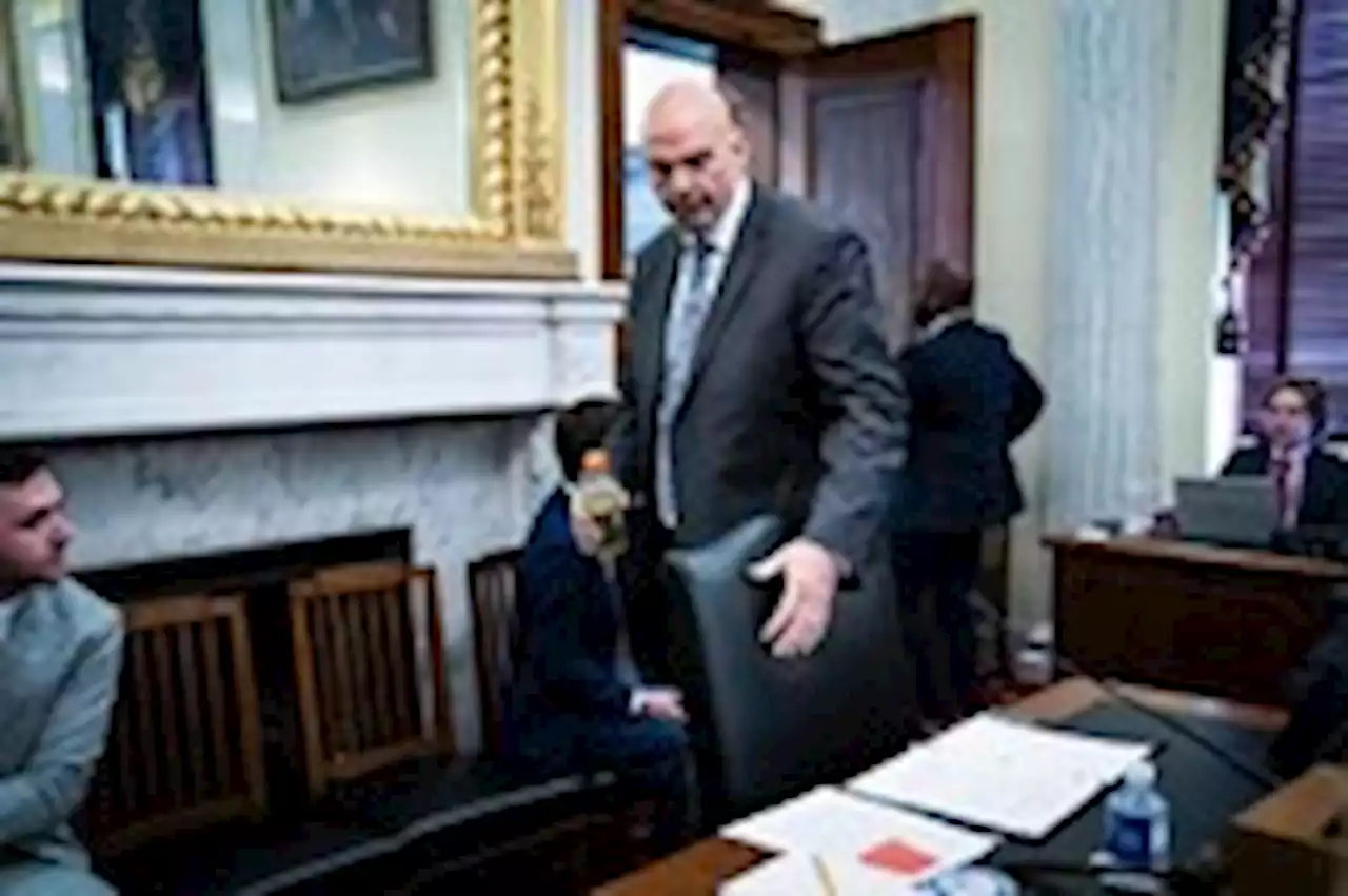 A look under the hoodie: Inside Sen. John Fetterman’s first week back