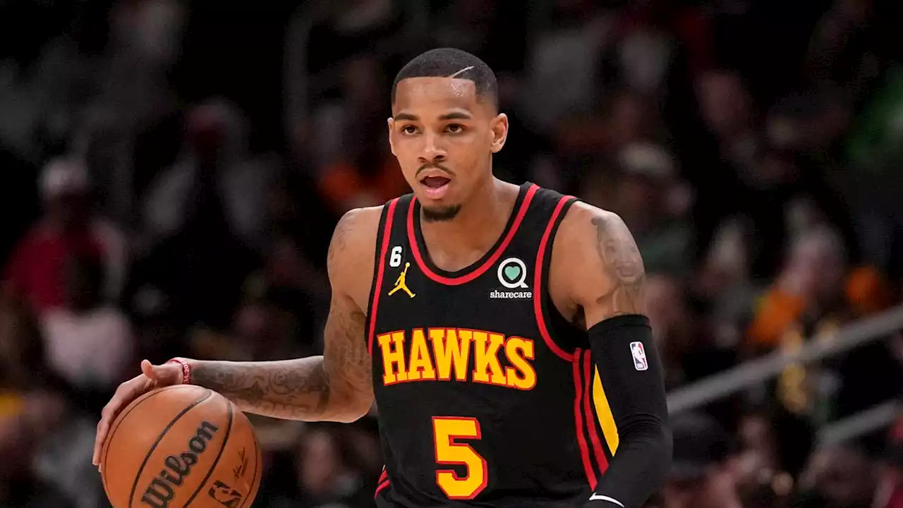 Hawks G Dejounte Murray bumps into official at the end of Game 4 loss to Celtics