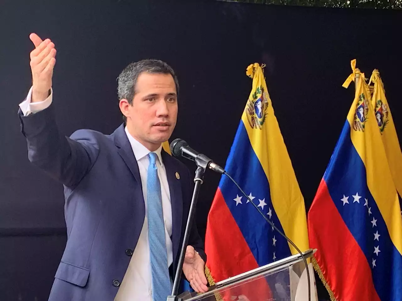 El líder opositor venezolano Juan Guaidó ya se encuentra en Colombia