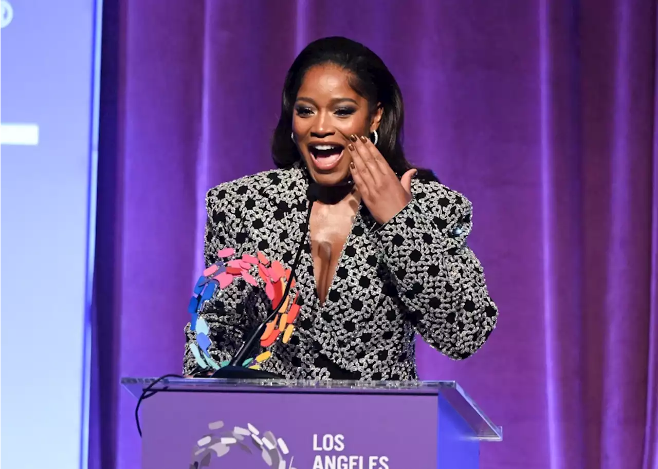 Keke Palmer Sparkles in Simkhai at The Los Angeles LGBT Center Gala