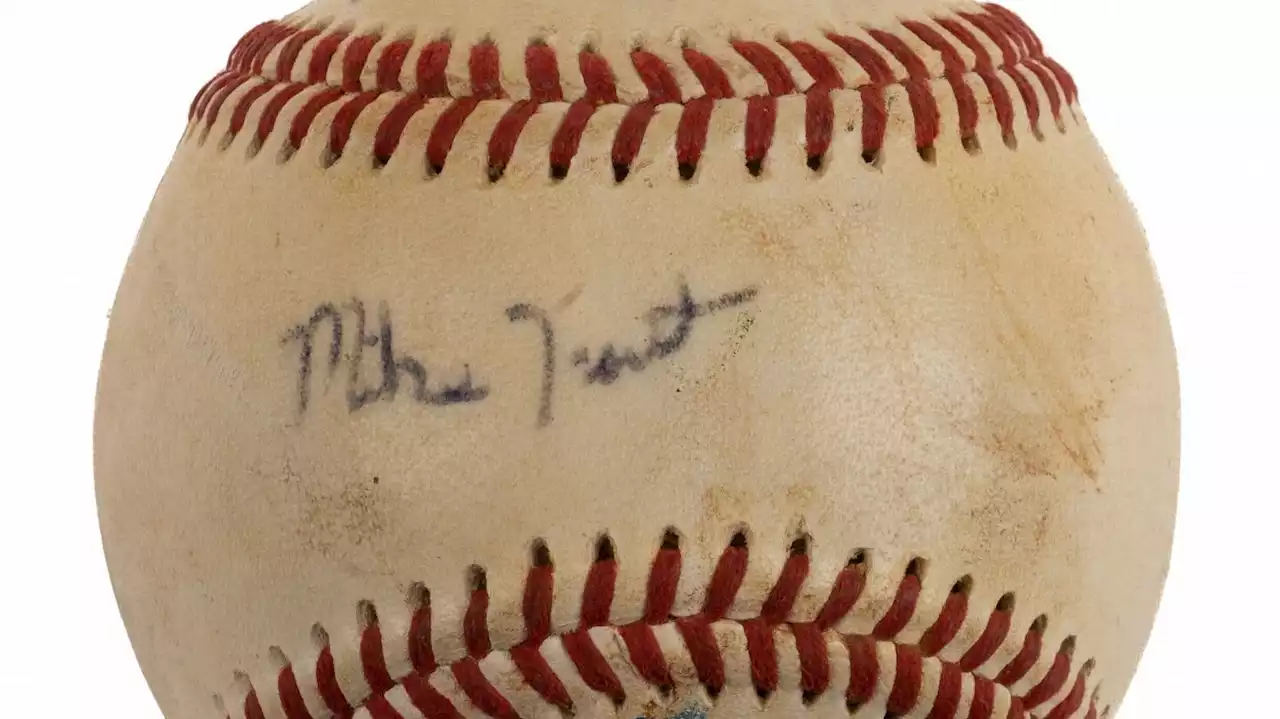 Mike Trout-signed Little League ball sold for $15,000