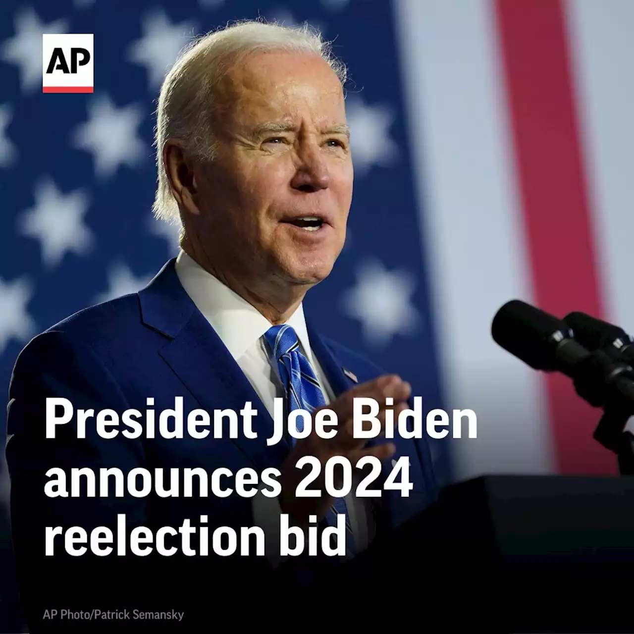 President Joe Biden announces 2024 reelection bid