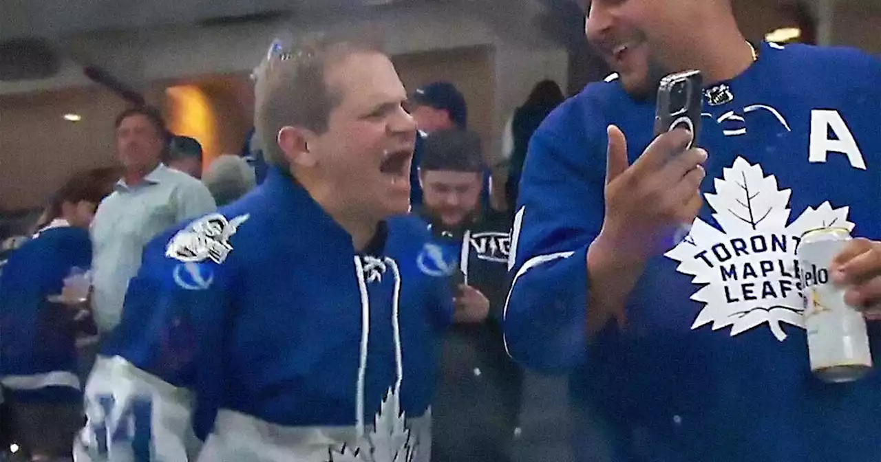 Toronto Maple Leafs fan ecstatic over 5-4 victory