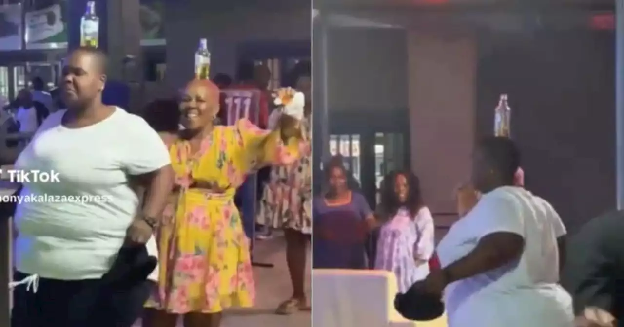 2 Women balance booze on heads at groove, dance routine entertains Mzansi