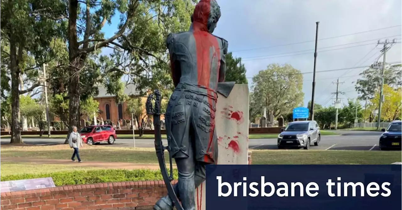 ‘Absolutely disgusted’: Sydney statue defaced in Anzac Day protest