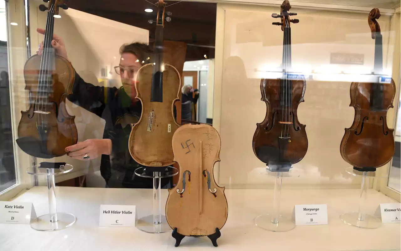 A refrain of 'never again': Violins of Hope exhibit arrives in Elgin, showcasing Holocaust-era instruments