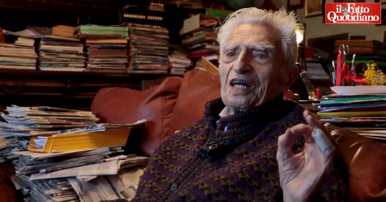 Bruno Segre, partigiano di 104 anni: 'Cos'ha insegnato la Resistenza? Il gusto della libertà. Meloni pensi di più alla sanità e meno alle armi' - Il Fatto Quotidiano