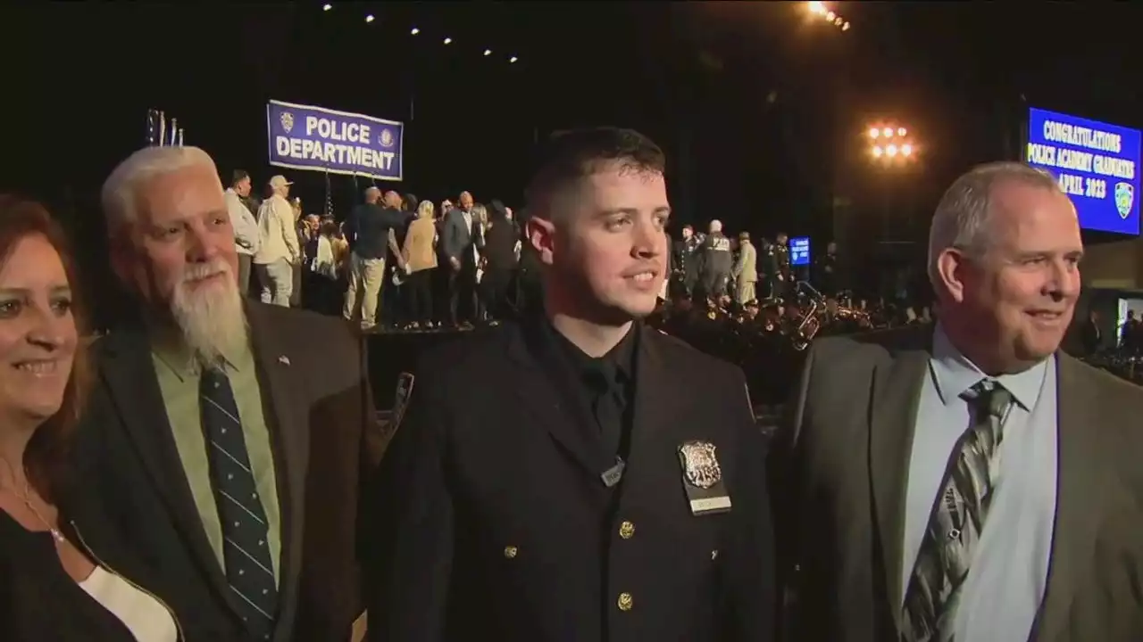 Fourth-generation cop is one of over 500 new NYPD recruits