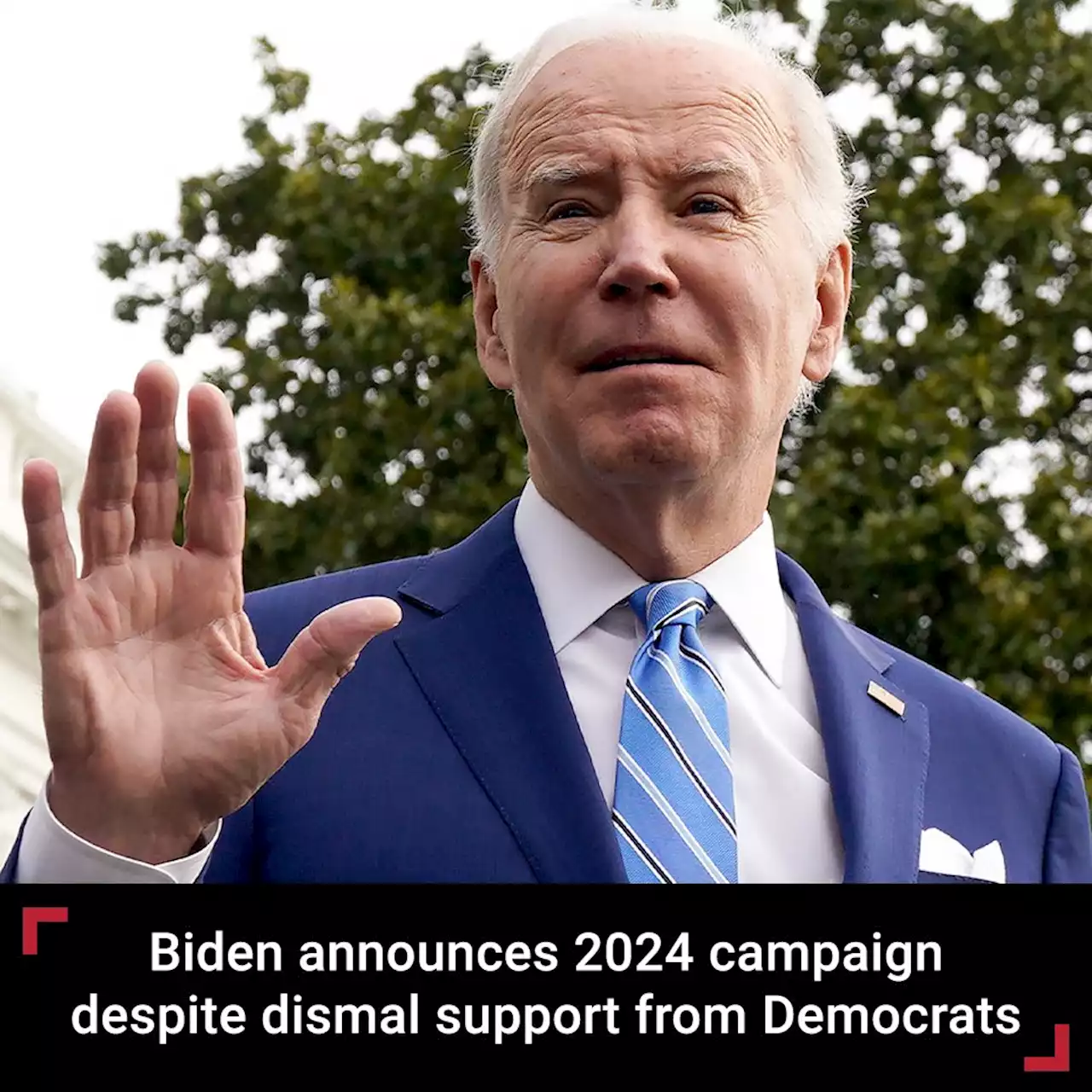 President Biden announces 2024 campaign despite low support from his own party