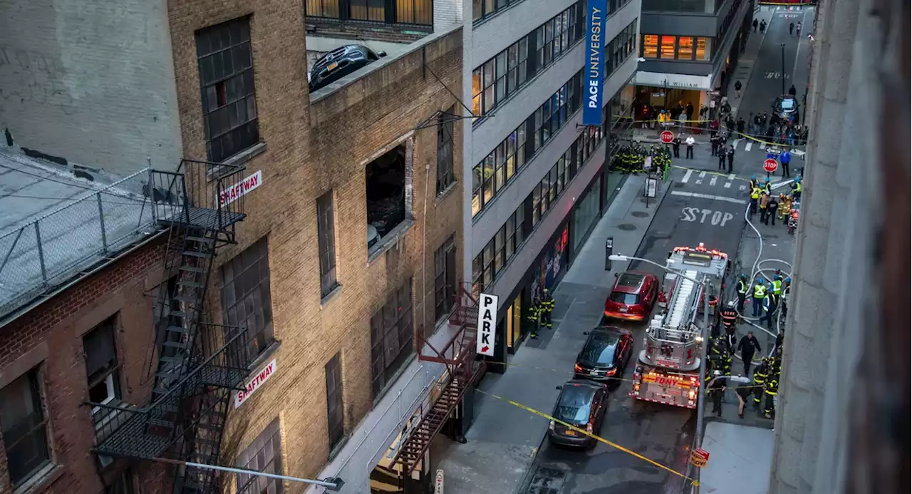 Pace University closes Manhattan building after parking garage collapse