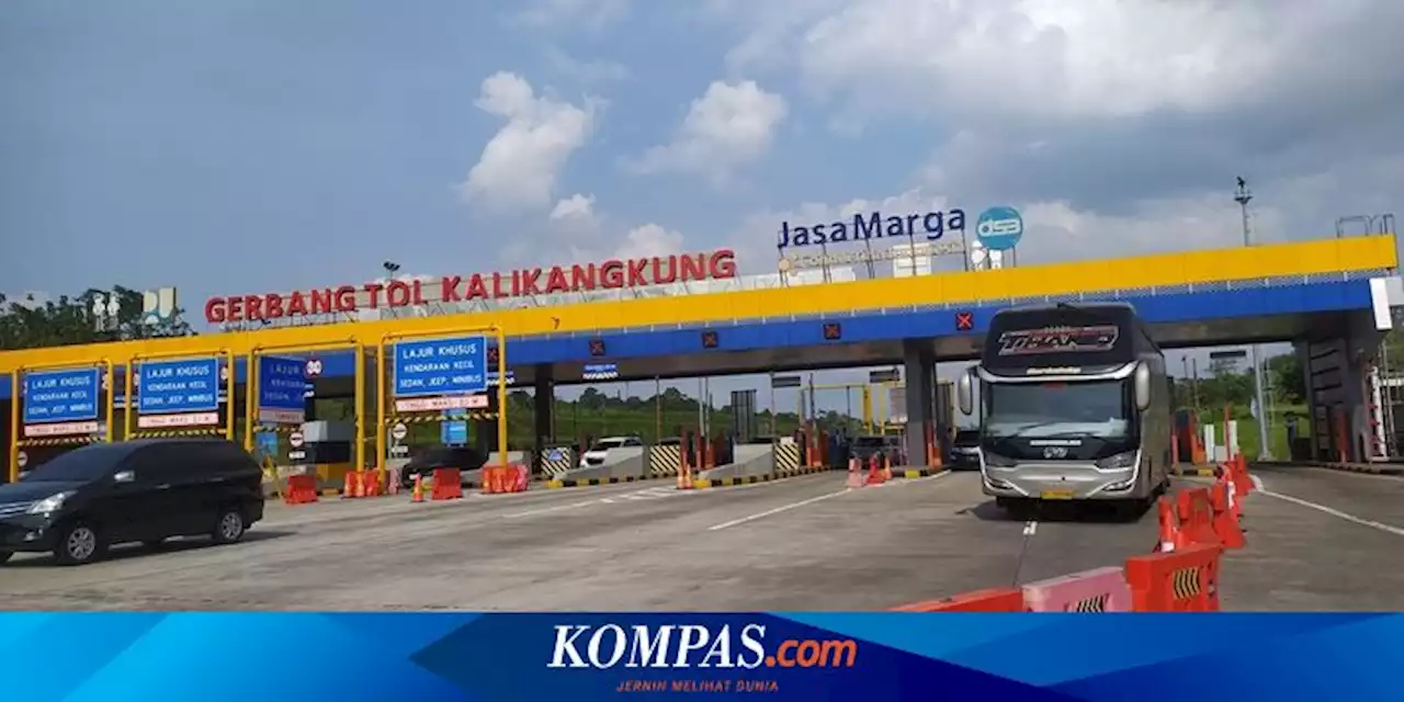 Volume Kendaraan Pemudik di Gerbang Tol Kalikangkung Kembali Meningkat