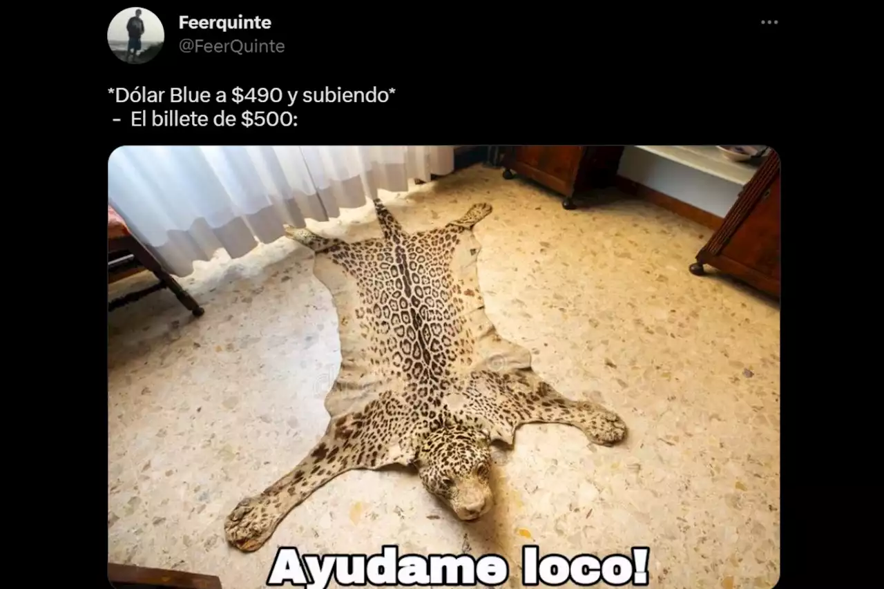 El dólar blue llegó a $497 y los memes hicieron catarsis en las redes