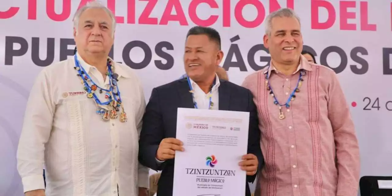 Ramírez Bedolla y Miguel Torruco actualizan nombramiento a 9 Pueblos Mágicos de Michoacán