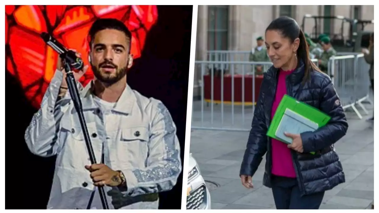 Ahora va Sheinbaum por Maluma para concierto en el Zócalo de CDMX