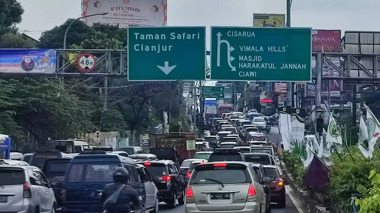 Hari Keempat Lebaran Idul Fitri, Jalur Menuju Puncak Bogor Masih Dipadati Kendaraan