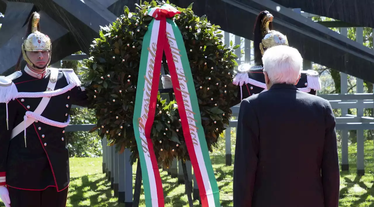 Fotogallery - 25 Aprile, Mattarella al Parco della Resistenza di Cuneo