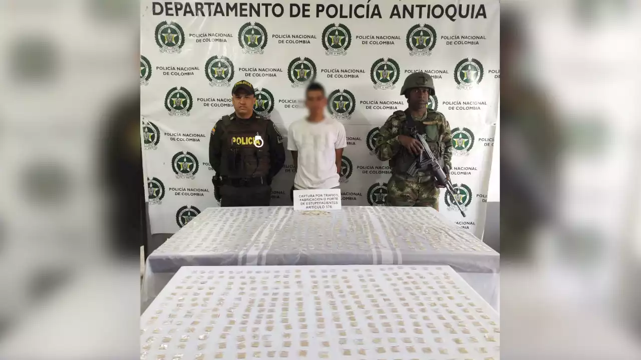 Capturados por posesión de gramos de bazuco en Concordia, Antioquia