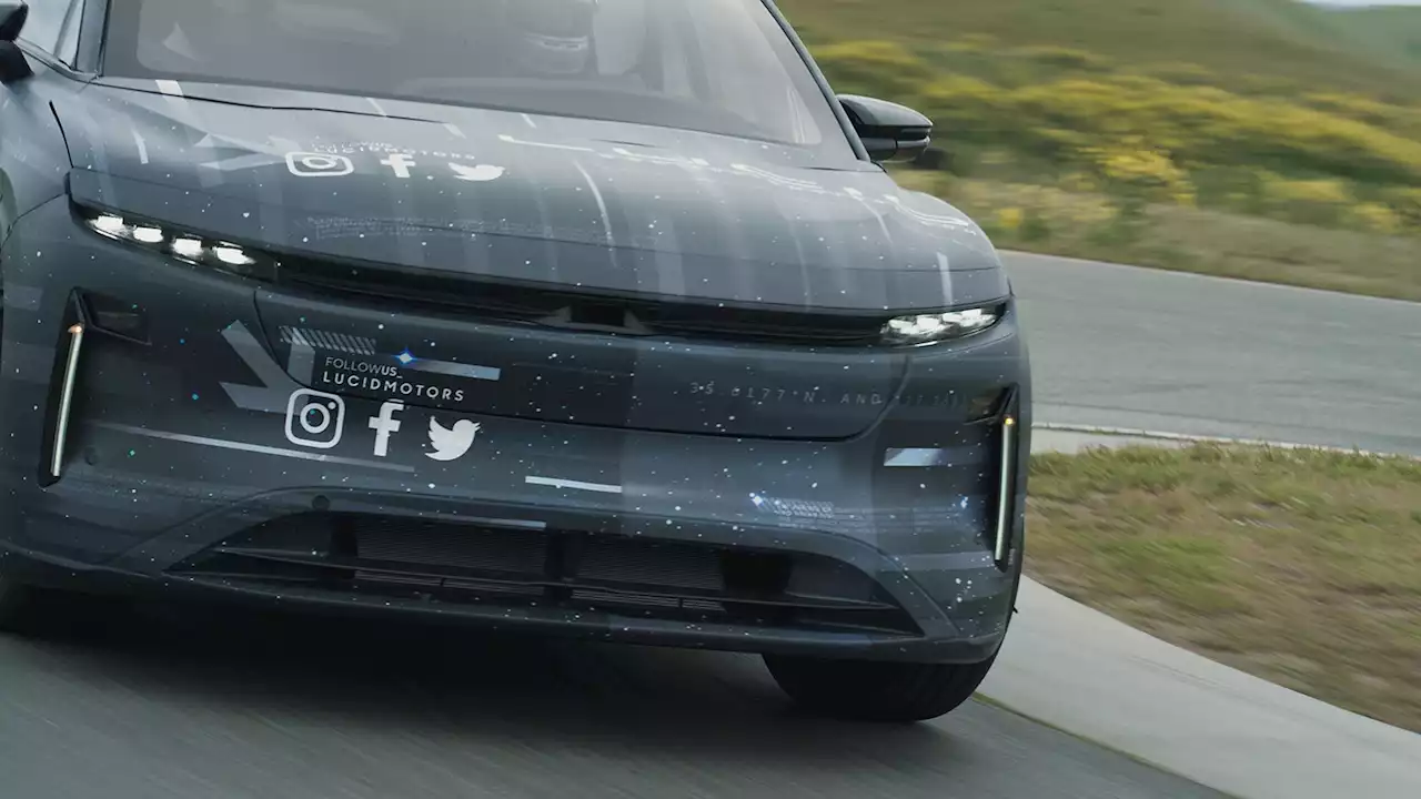 See the Upcoming Lucid Gravity Three-Row Electric SUV In the Real World