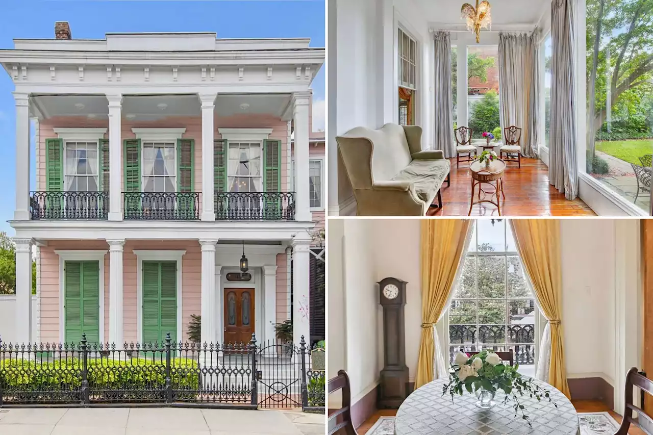 Extravagant 164-year-old New Orleans mansion lists for $2.25M