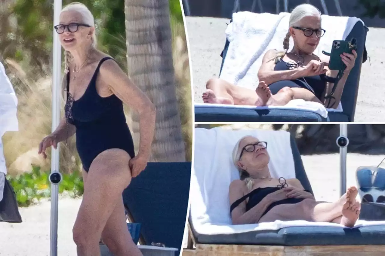 Helen Mirren, 77, soaks up the sun while vacationing in Mexico