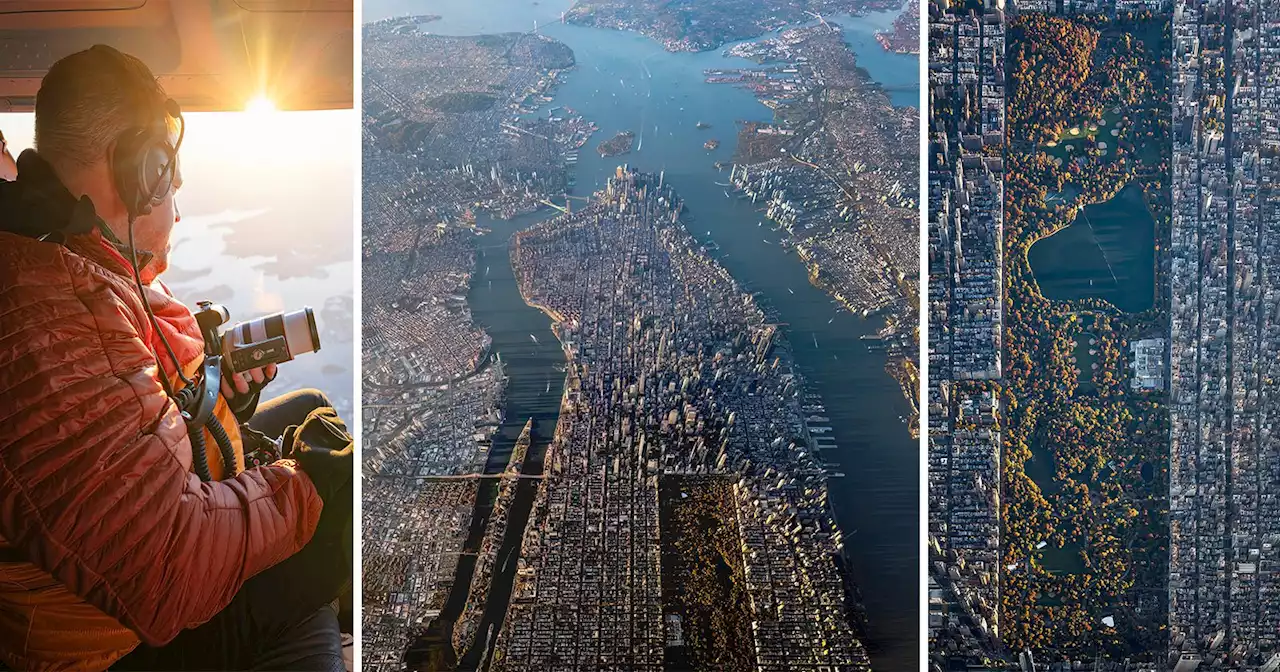 Epic Photos of Manhattan Taken from Open Door Helicopter Three Miles High