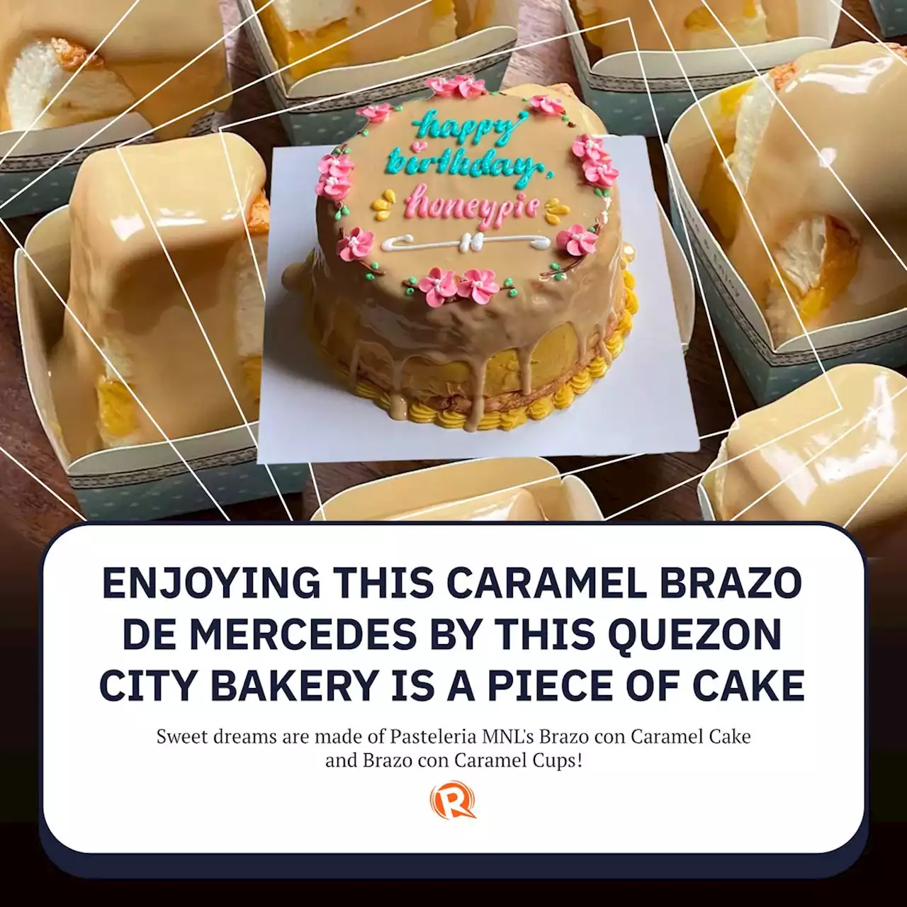 Enjoying this Caramel Brazo De Mercedes by this Quezon City bakery is a piece of cake