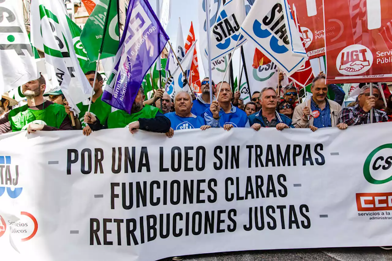 Los funcionarios de Justicia endurecen la huelga y piden la dimisión inmediata de Llop