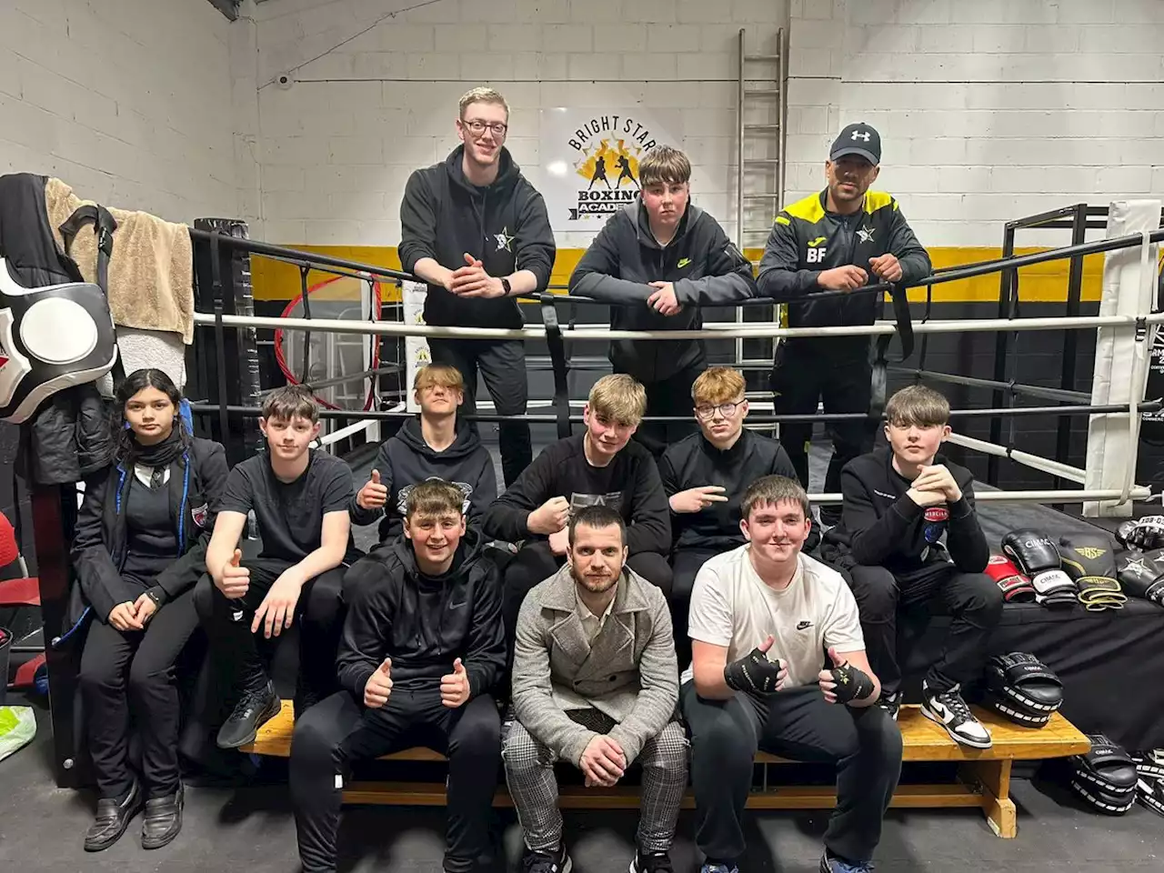 'Poet with punch' inspires youngsters at Shifnal gym