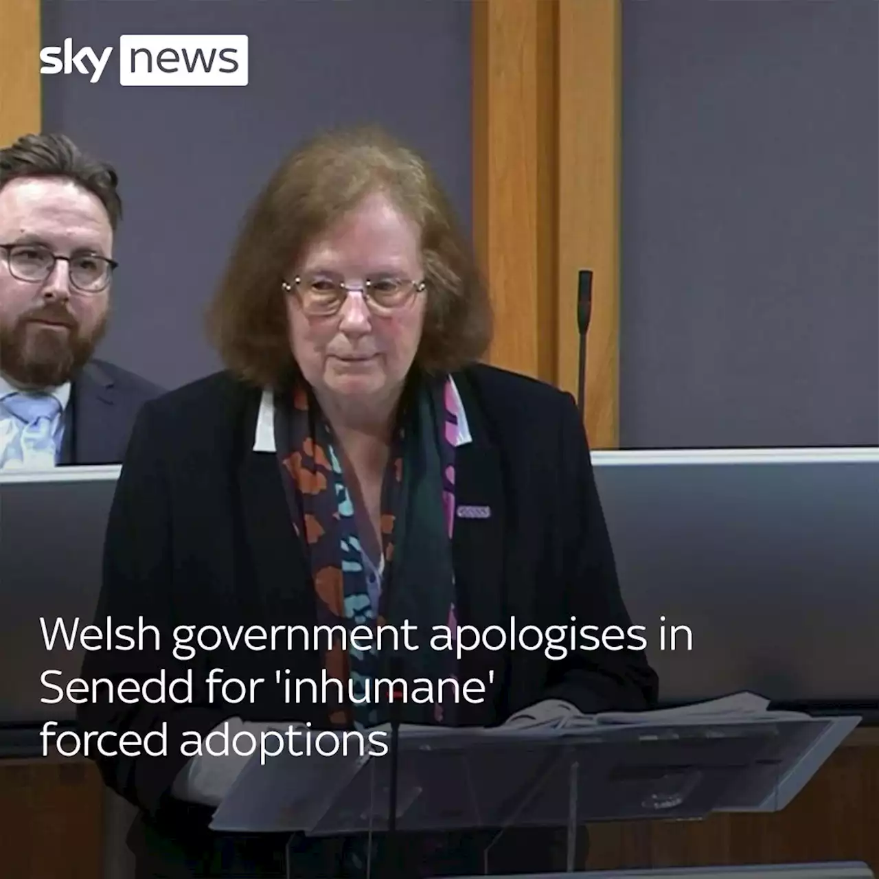 Welsh government apologises in Senedd for 'appalling' forced adoptions