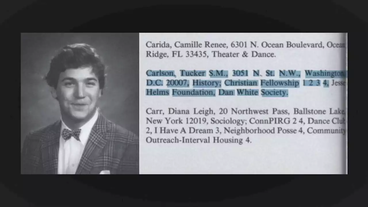 Was Tucker Carlson in the Dan White Society?