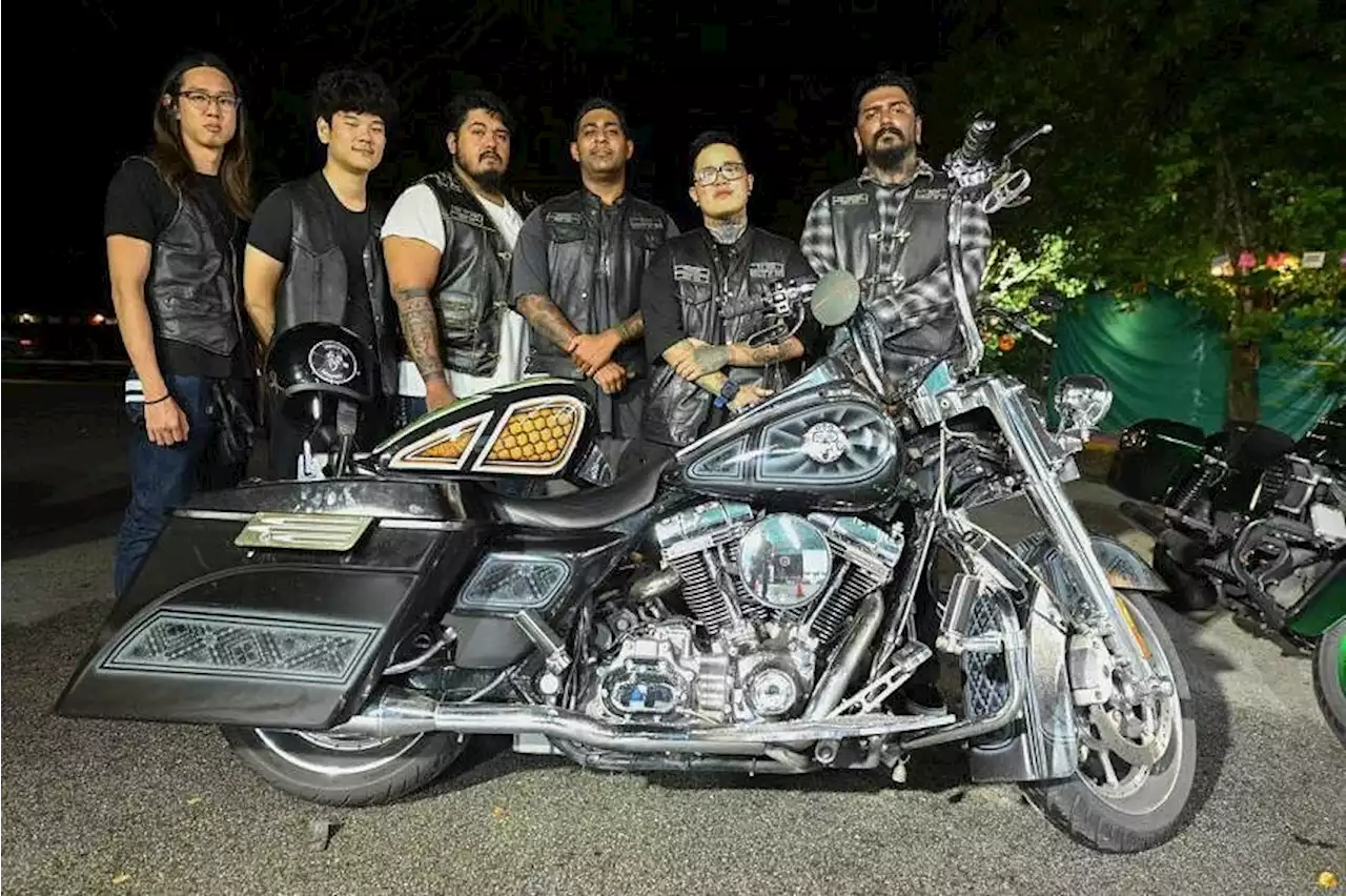 Men in leather on a mission to raise funds for charity