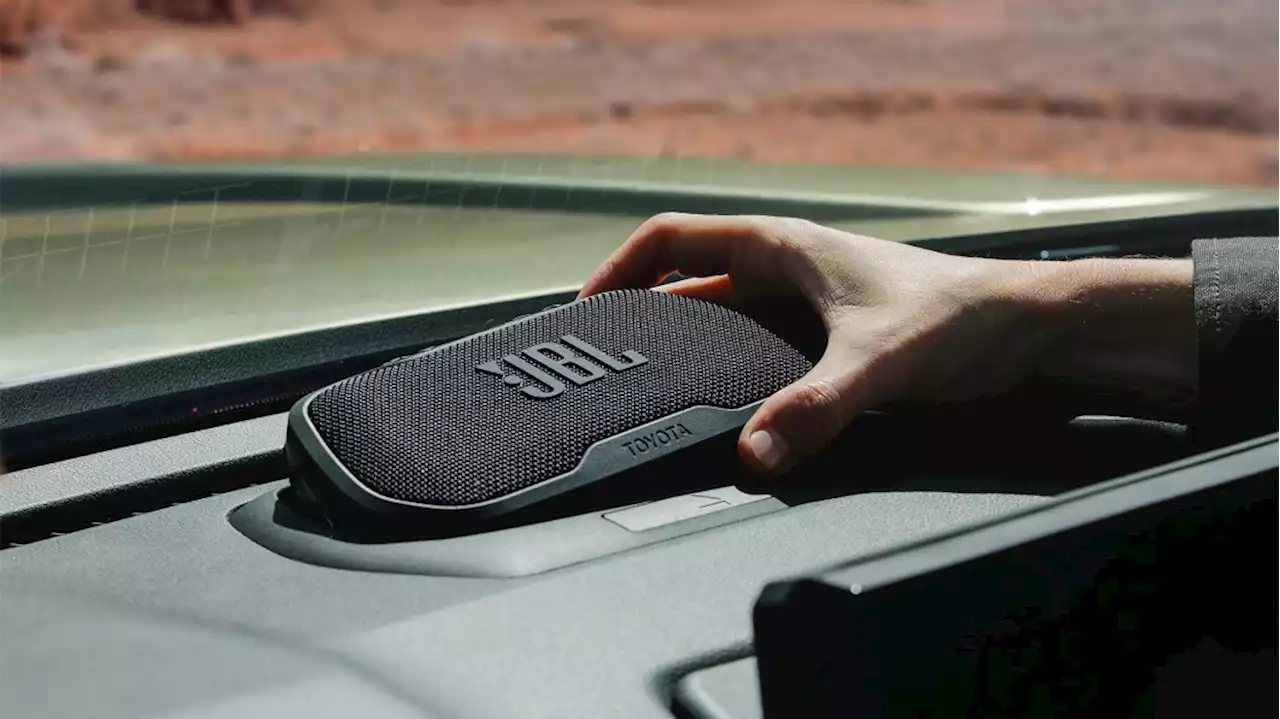 Toyota teases portable JBL smart speaker for 2024 Tacoma - Autoblog