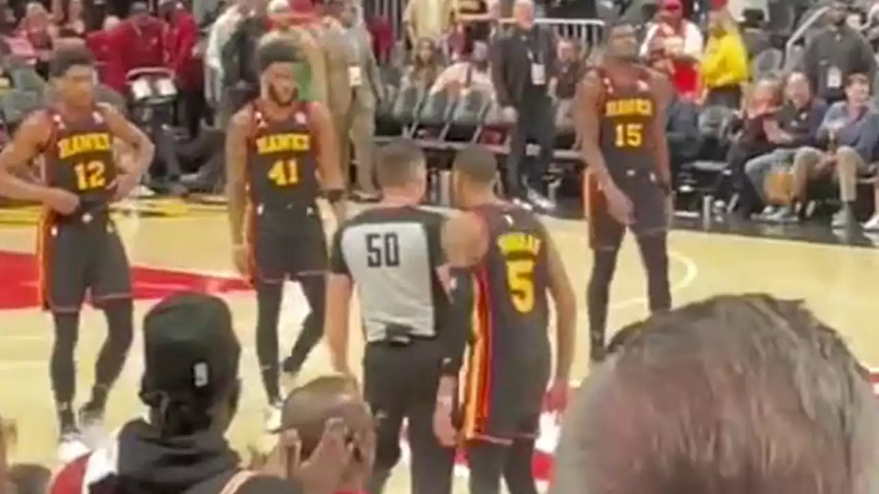 Hawks Star Dejounte Murray Suspended 1 Game For Bumping Ref